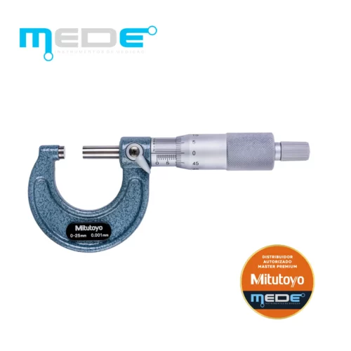 Micrômetro Externo Analógico 0-25mm (0,001) - Mitutoyo - 103-129
