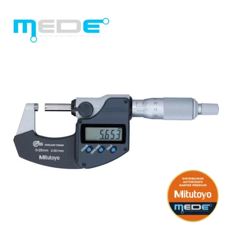 Micrômetro Externo Digital 0-25mm (0,001) com IP65 - Mitutoyo - 293-240-30