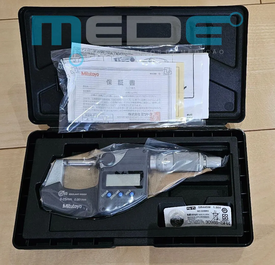 Micrômetro Externo Digital 0-25mm (0,001) com IP65 - Mitutoyo - 293-240-30 - Imagem 4