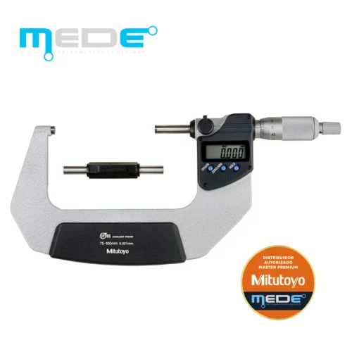 Micrômetro Externo Digital 75-100mm (0,001) com IP65 - Mitutoyo - 293-243-30