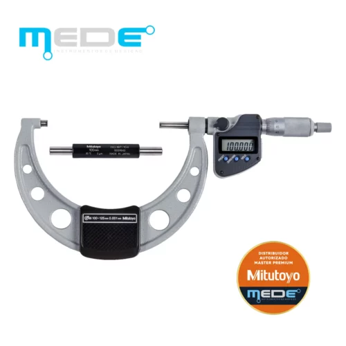 Micrômetro Externo Digital 100-125mm (0,001) com IP65 - Mitutoyo - 293-250-30