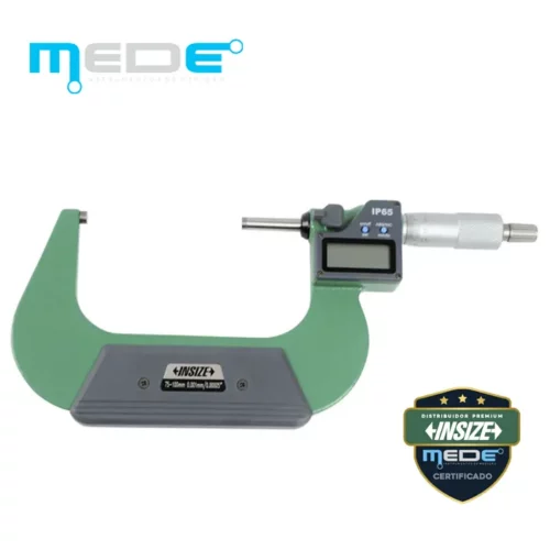 Micrômetro Externo Digital 75-100mm (0,001) com IP65 - Insize - 3108-100A