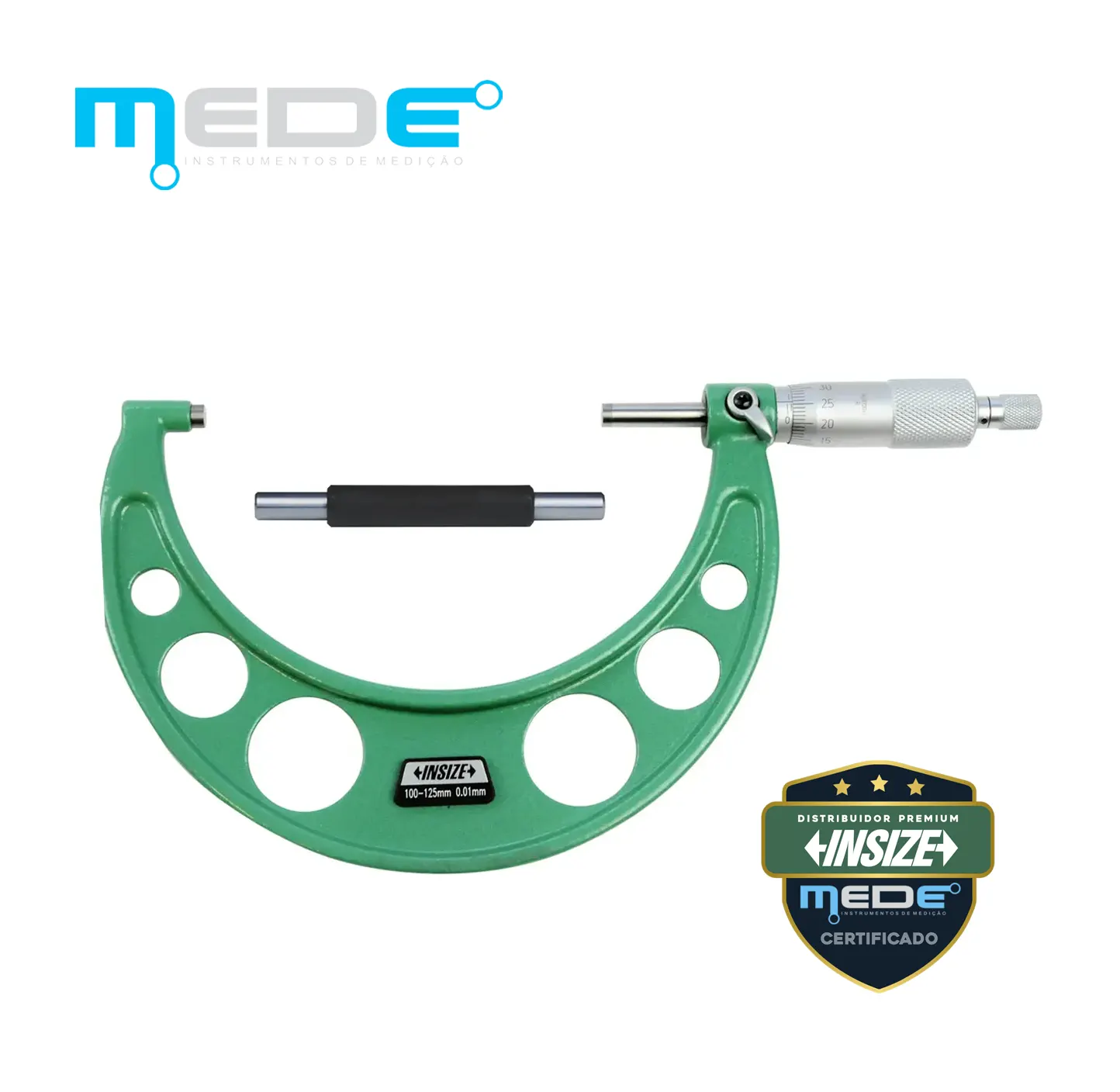 Micrômetro Externo Analógico 100-125mm (0,01) - Insize - 3203-125A