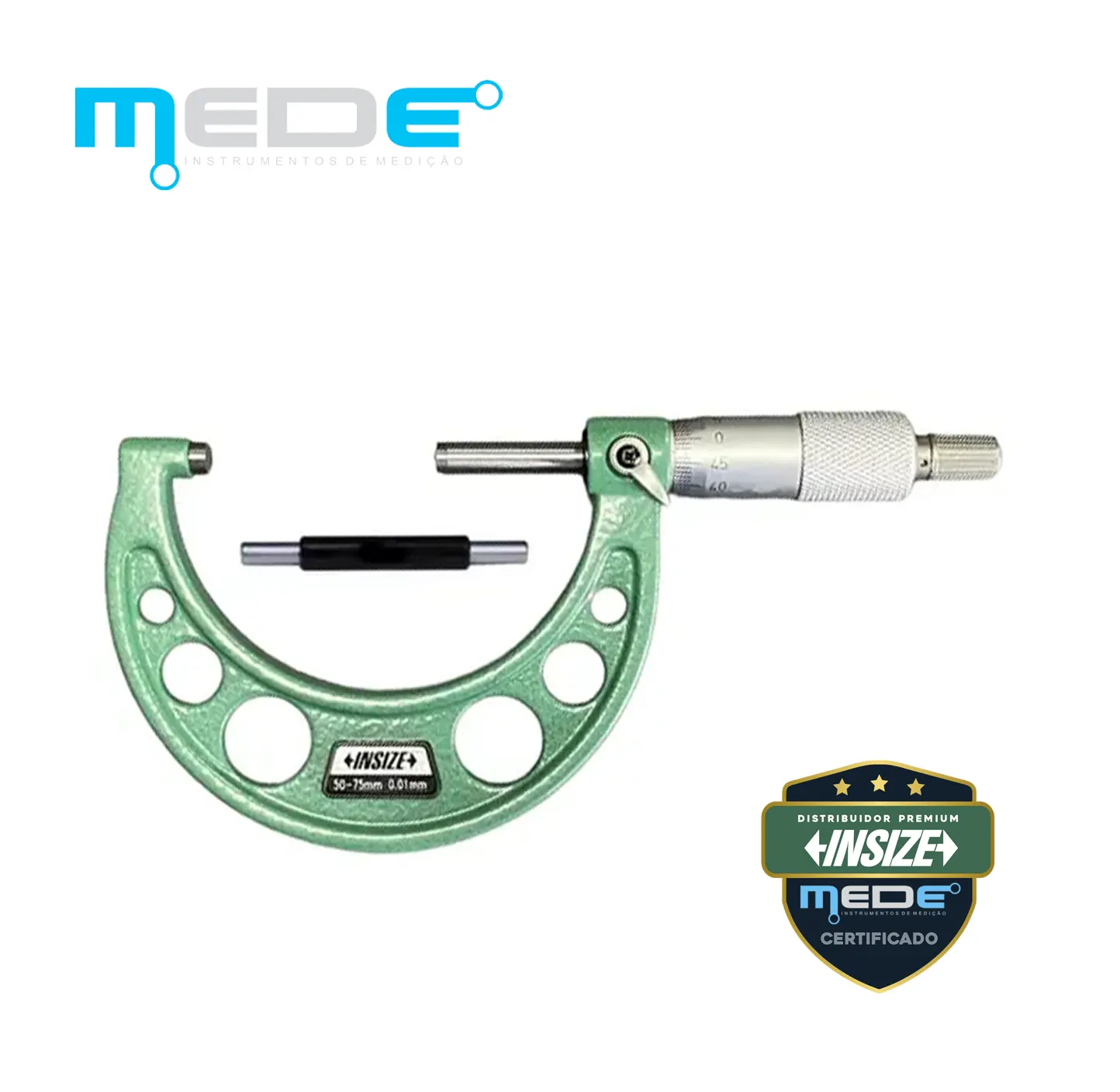 Micrômetro Externo Analógico 50-75mm (0,01) - Insize - 3203-75A