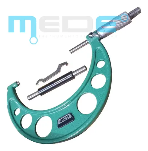 Micrômetro Externo Analógico 100-125mm (0,01) - Insize - 3203-125A - Imagem 2