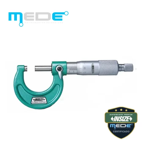 Micrômetro Externo Analógico 0-25mm (0,001) - Insize - 3210-25A