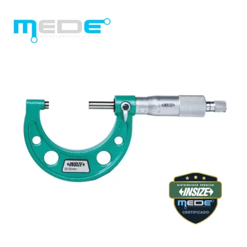 Micrômetro Externo Analógico 25-50mm (0,001) - Insize - 3210-50A