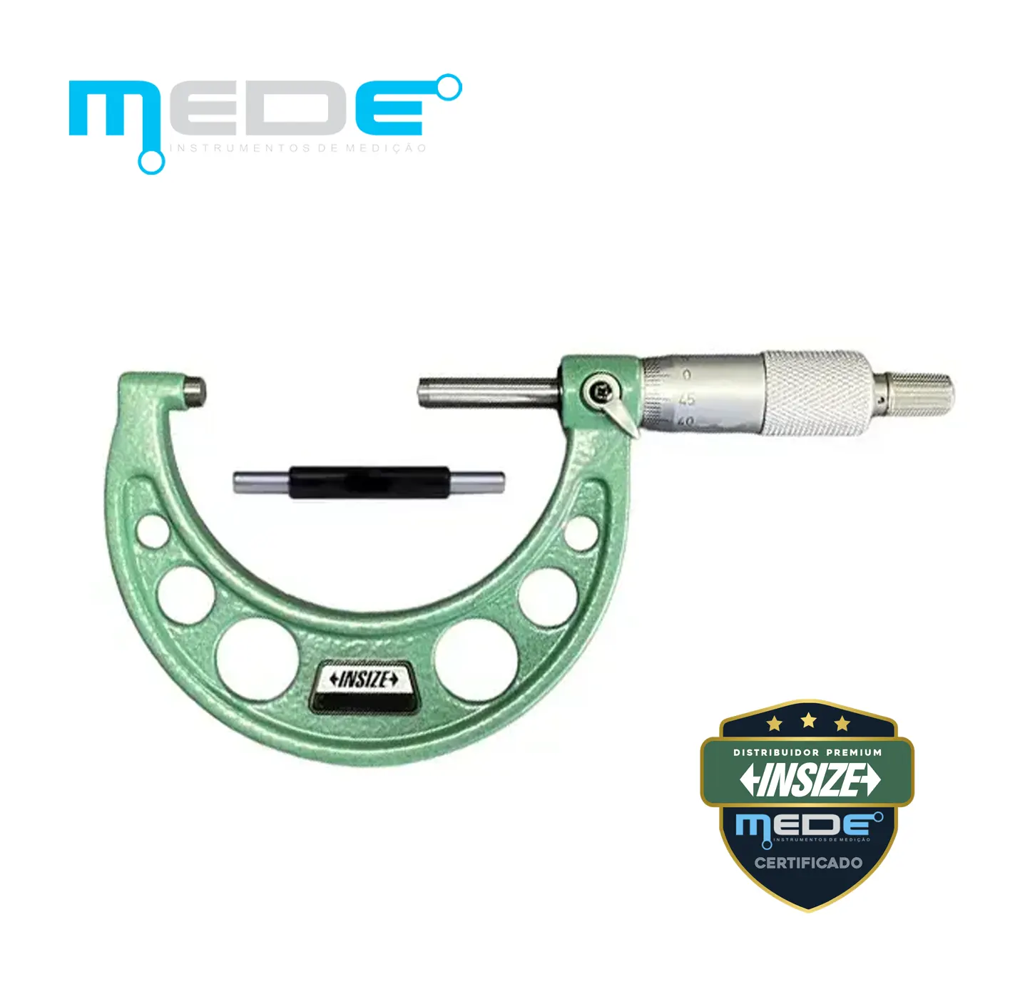 Micrômetro Externo Analógico 50-75mm (0,001) - Insize - 3210-75A