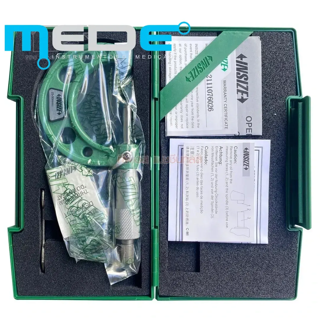 Micrômetro Externo Analógico 50-75mm (0,001) - Insize - 3210-75A - Imagem 3