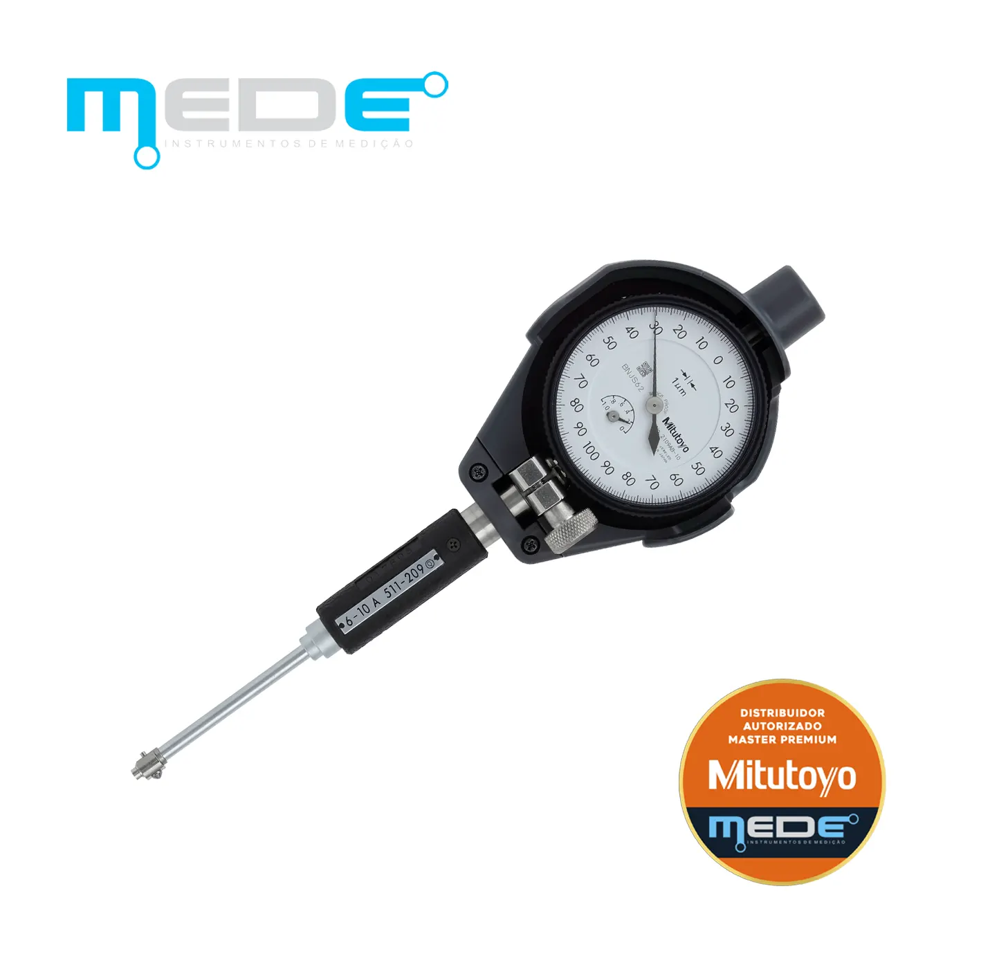 Comparador de Diâmetro Interno 6-10mm (0,001) - Mitutoyo - 511-210-20