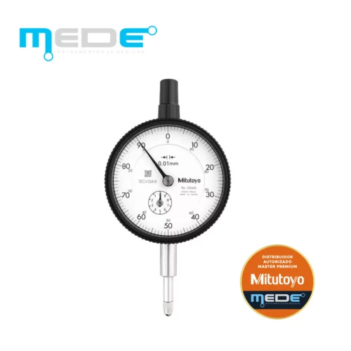 Relógio Comparador Analógico 10mm (0,01) - Mitutoyo - 2046AB